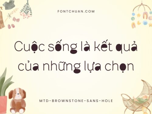 Font MTD Brownstone Sans Hole Việt Hóa