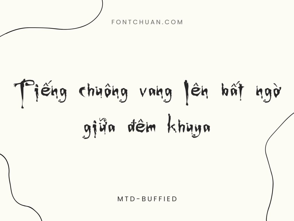 Font MTD Buffied Việt Hóa