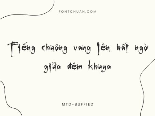Font MTD Buffied Việt Hóa