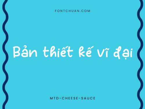 Font MTD Cheese Sauce Việt Hóa