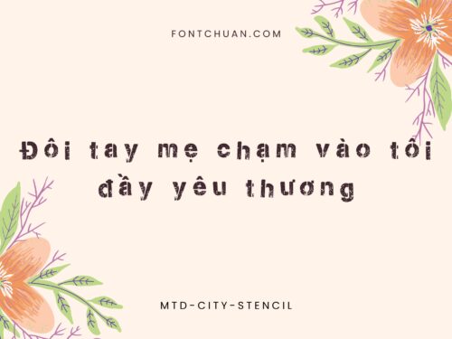 Font MTD City Stencil Việt Hóa