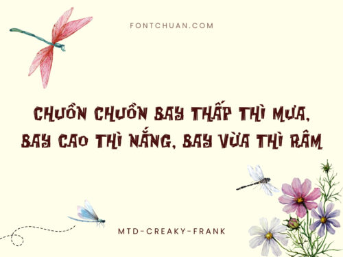 Font MTD Creaky Frank Việt Hóa