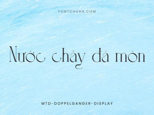 Font MTD Doppelganger Display Việt Hóa