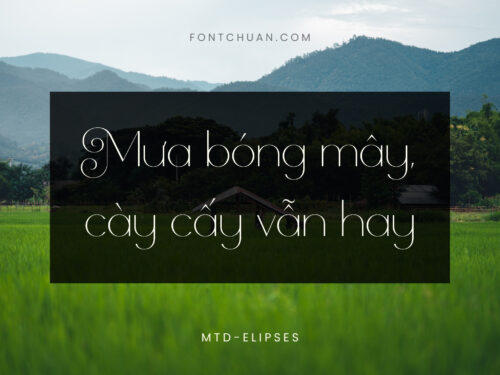 Font MTD Mtd Elipses Việt Hóa