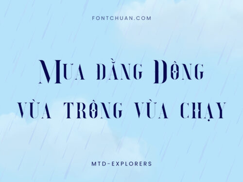 Font MTD Explorers Việt Hóa