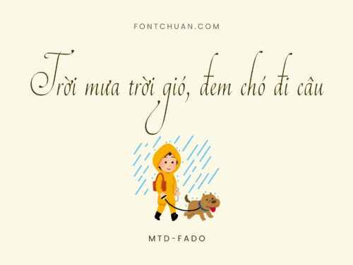 Font MTD Fado Việt Hóa