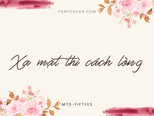 Font MTD Fiftyes Việt Hóa