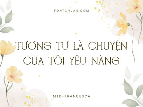 Font MTD Francesca Việt Hóa