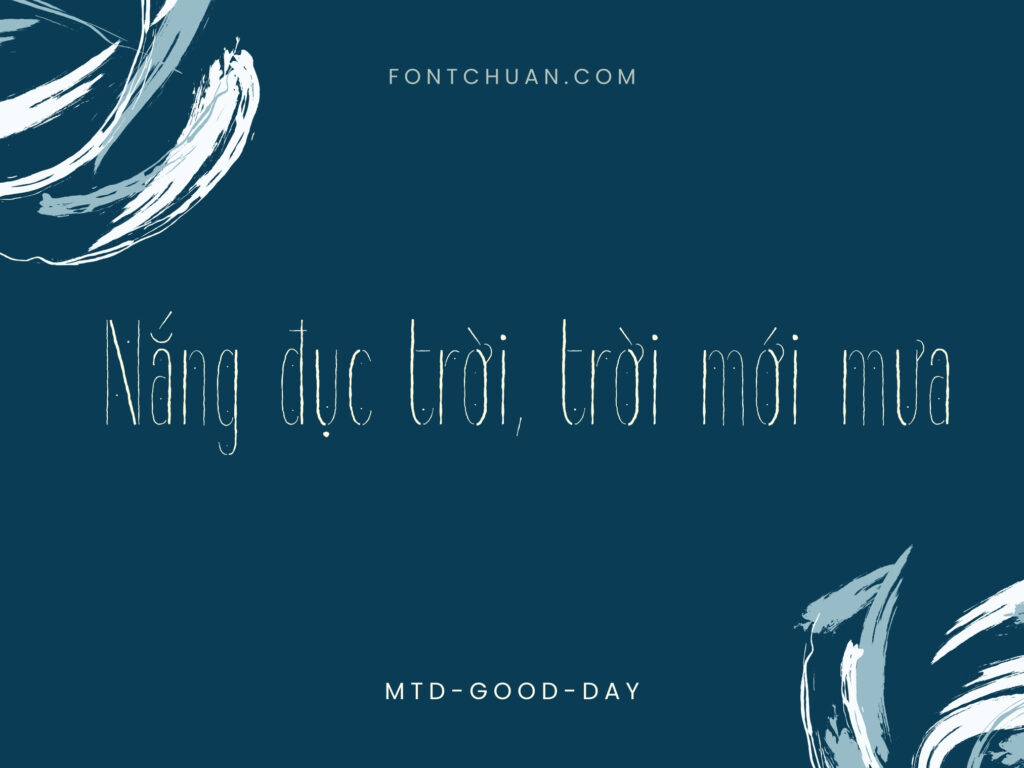 Font MTD Good Day Việt Hóa