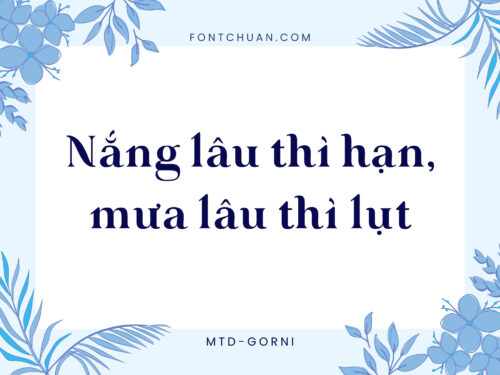 Font MTD Gorni Việt Hóa
