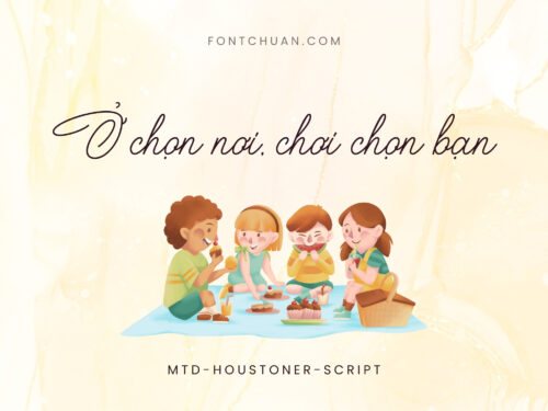 Font MTD Houstoner Script Việt Hóa