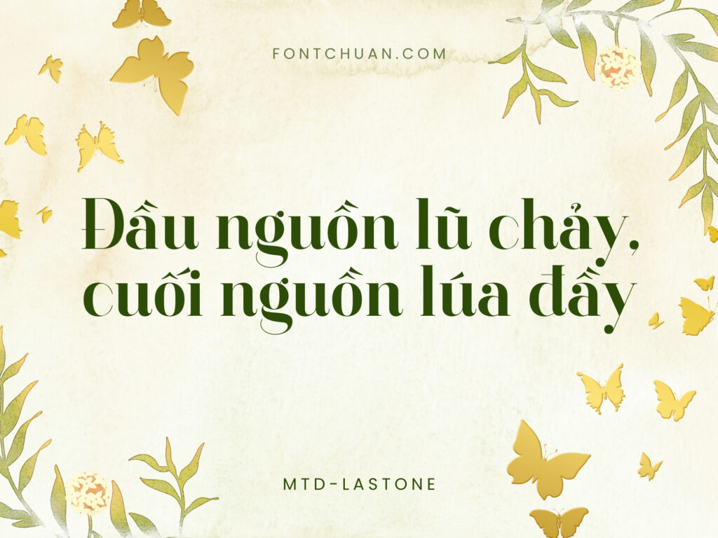 Font MTD Lastone Việt Hóa