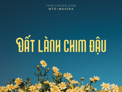 Font MTD Mavera Việt Hóa
