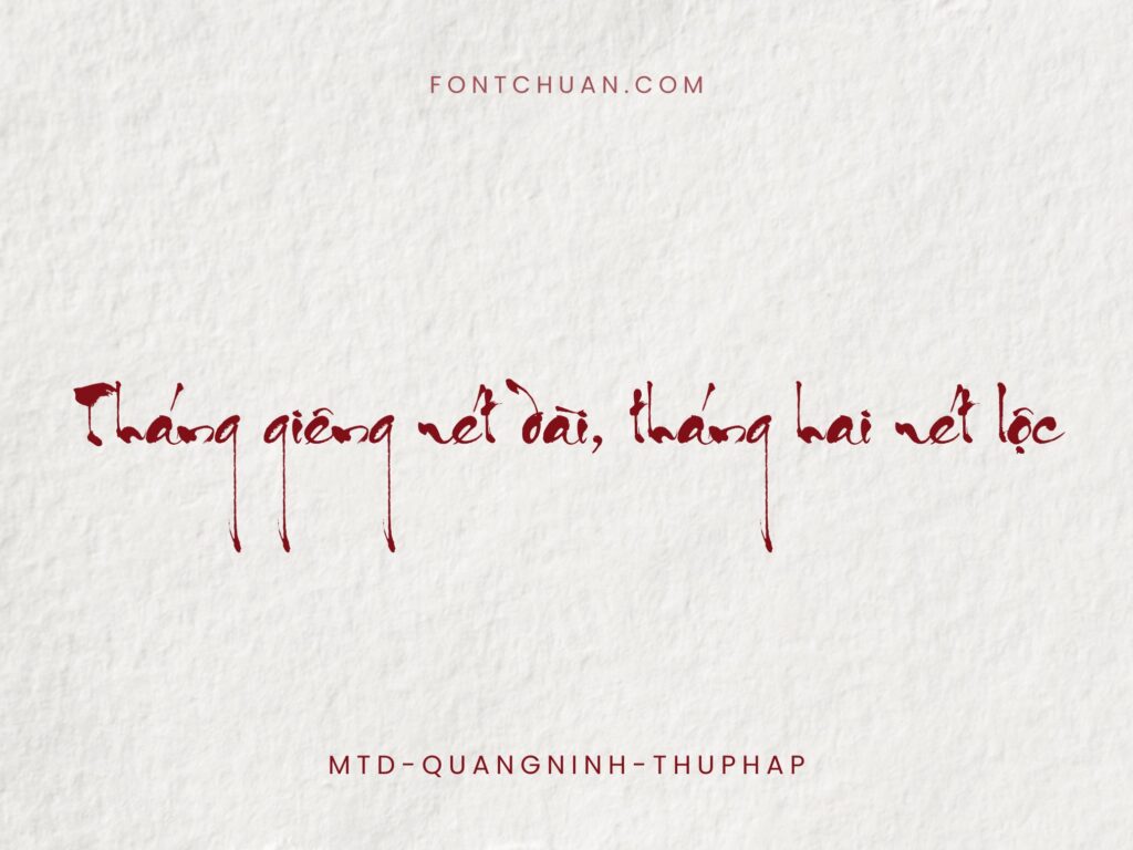 Font Thư Pháp Quang Ninh Trọn Bộ Font Tiếng Việt