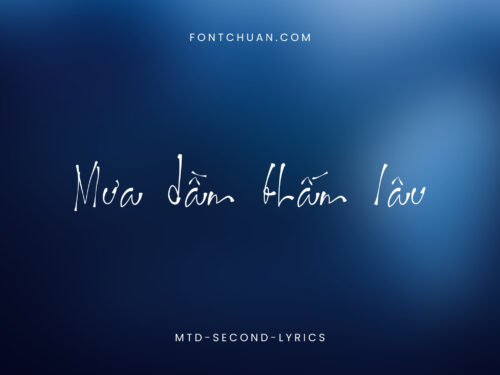 Font MTD Second Lyrics Việt Hóa