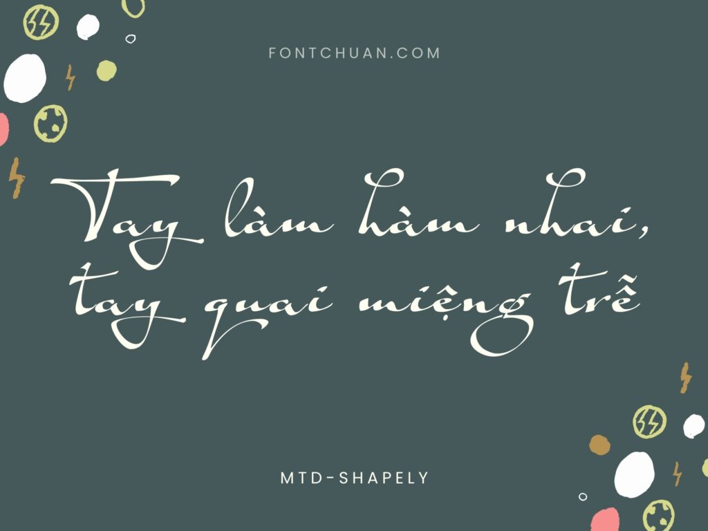 Font MTD Shapely Việt Hóa