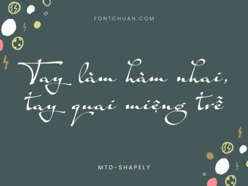 Font MTD Shapely Việt Hóa