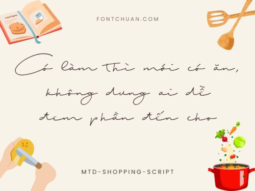 Font MTD Shopping Script Việt Hóa
