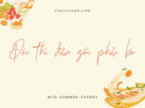 Font MTD Summer Cherry Việt Hóa
