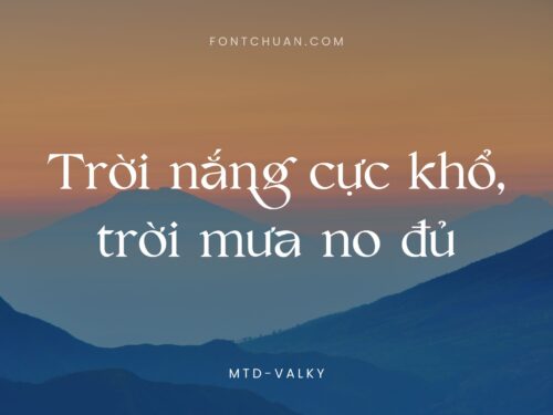 Font  Valky Trọn Bộ 4 Font Việt Hóa