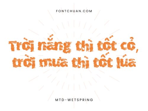 Font MTD Wetspring Việt Hóa