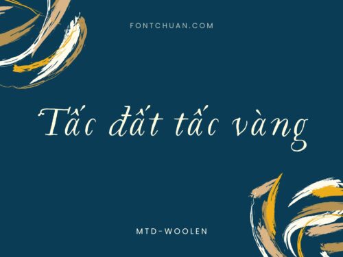 Font MTD Woolen Việt Hóa