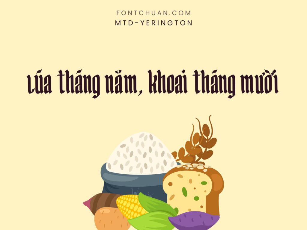 Font MTD Yerington Việt Hóa