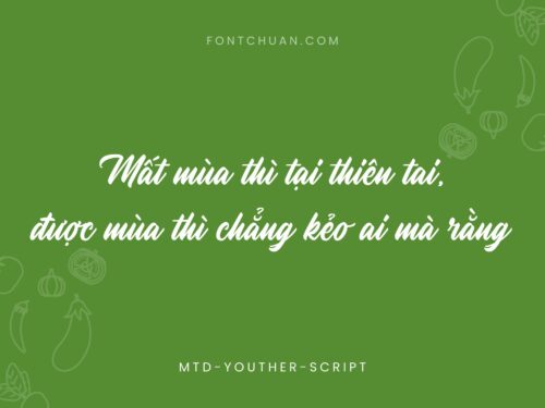 Font MTD Youther Script Việt Hóa