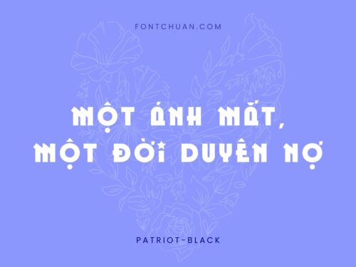 Font  Patriot Font Tiếng Việt