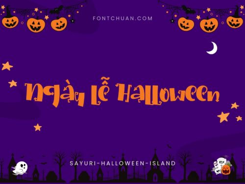 Font Sayuri Halloween Island Việt Hóa