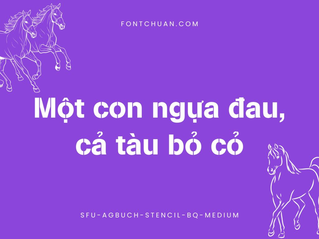 Font SFU Agbuchstencilbq Việt Hóa