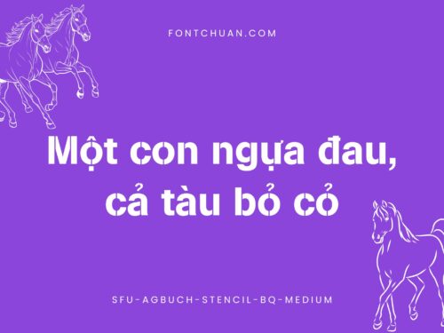 Font SFU Agbuchstencilbq Việt Hóa