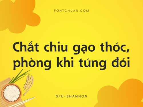Font SFU Shannon Việt Hóa