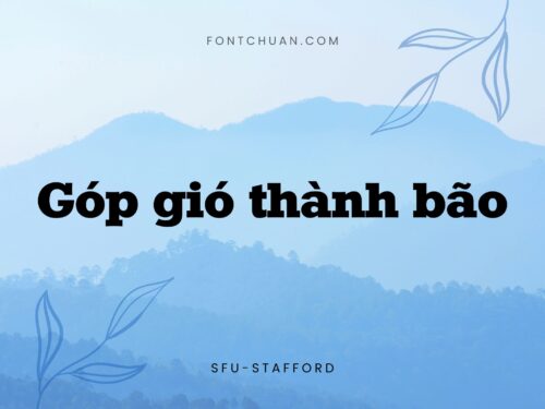 Font SFU Stafford Việt Hóa