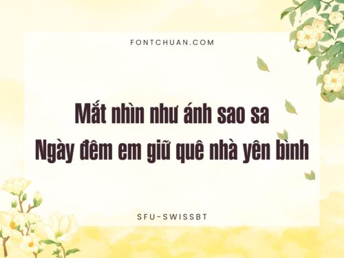 Font SFU Swissbt Việt Hóa