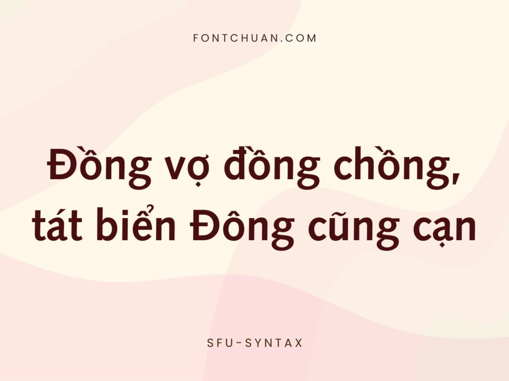 Font SFU Syntax Việt Hóa