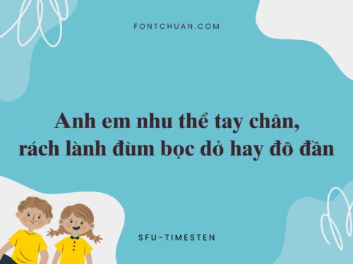 Font SFU Timesten Việt Hóa