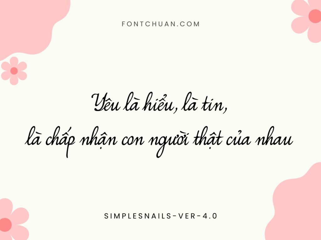 Font  Simplesnails Font Tiếng Việt