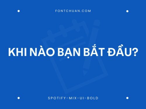Font Spotify Trọn Bộ