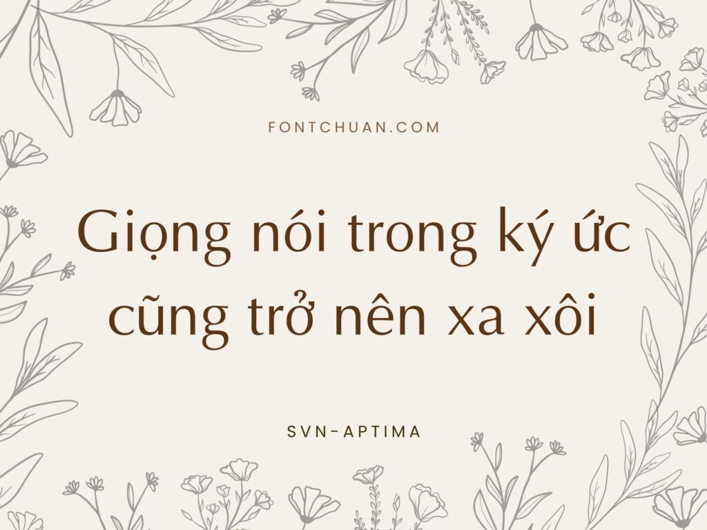 Font SVN Aptima Việt Hóa