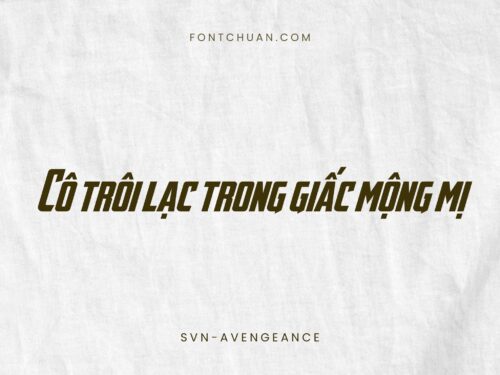 Font SVN Avengeance Việt Hóa