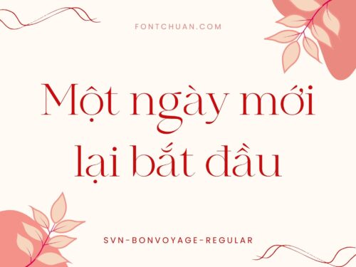 Font SVN Bon Voyage Việt Hóa