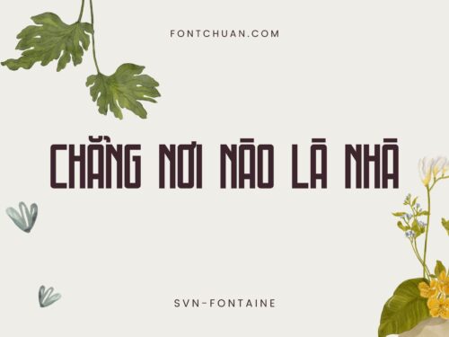 Font SVN Fontaine Việt Hóa