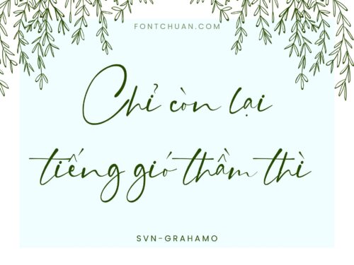Font SVN Grahamo Việt Hóa