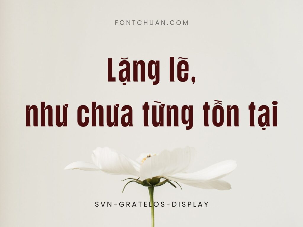 Font SVN Gratelos Display Việt Hóa
