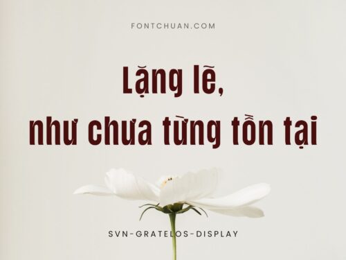 Font SVN Gratelos Display Việt Hóa