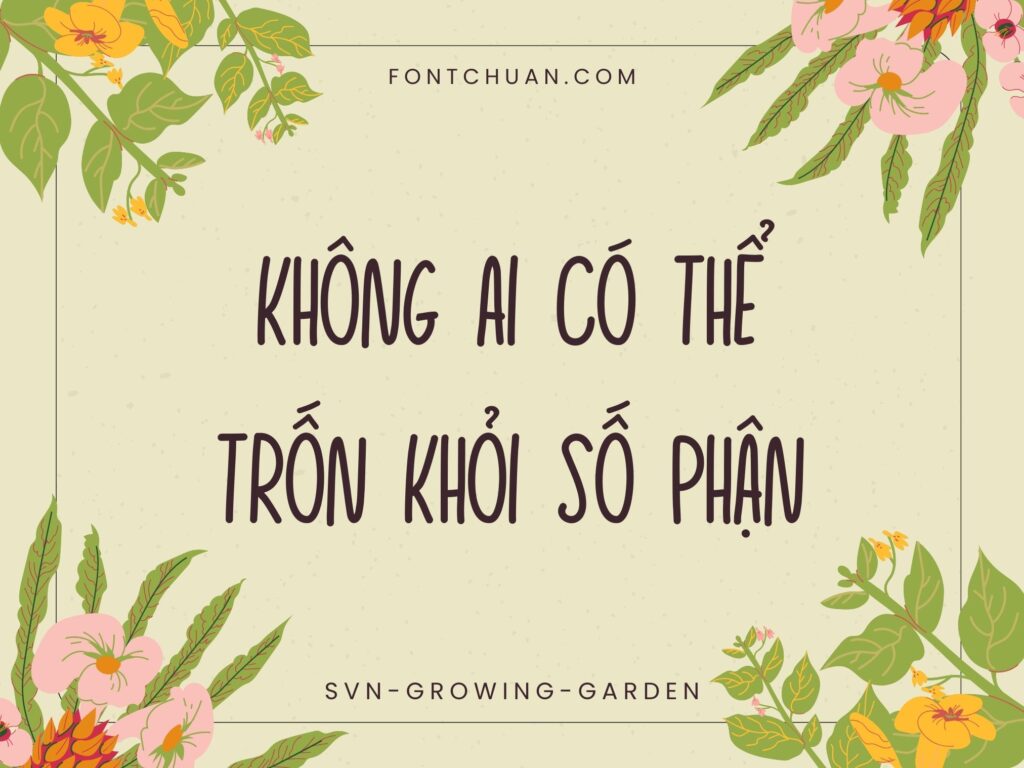 Font SVN Growing Garden Trọn Bộ + Dingbats Việt Hóa