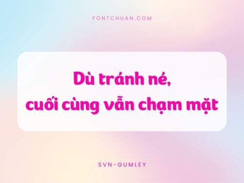 Font SVN Gumley Việt Hóa