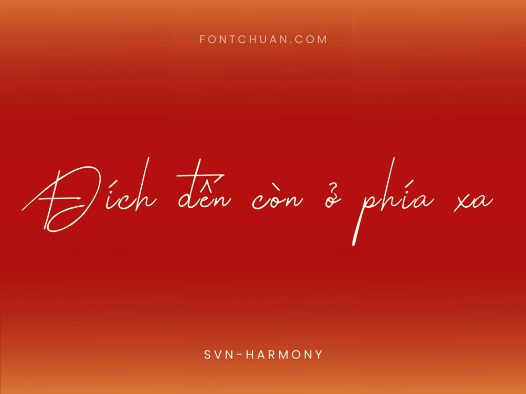 Font SVN Harmony Việt Hóa