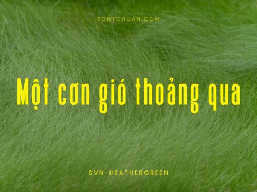 Font SVN Heathergreen Việt Hóa